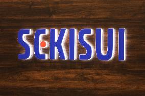 Sekisui Chemical Company signboard and logo